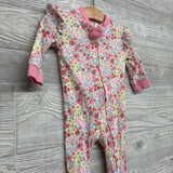 Ribbed Sleeper Flowers 3-6M