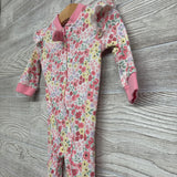 Ribbed Sleeper Flowers 3-6M