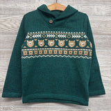 Shawl Collar Pullover Bears & Trees 5t