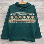 Shawl Collar Pullover Bears & Trees 5t