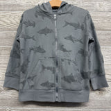 Full Zip Hoodie Terry Sharks 4t