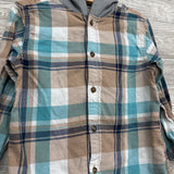 Plaid Button Up Shirt W/ Hood 4t