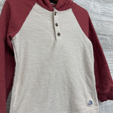 Henley LS Shirt W/ Hood 4t