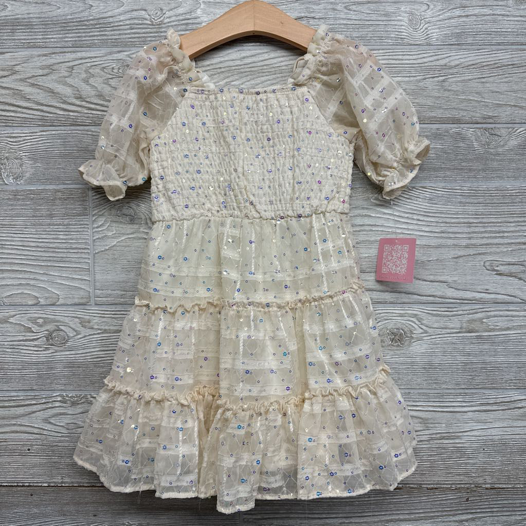 NEW Smocked Sequins Dress 4