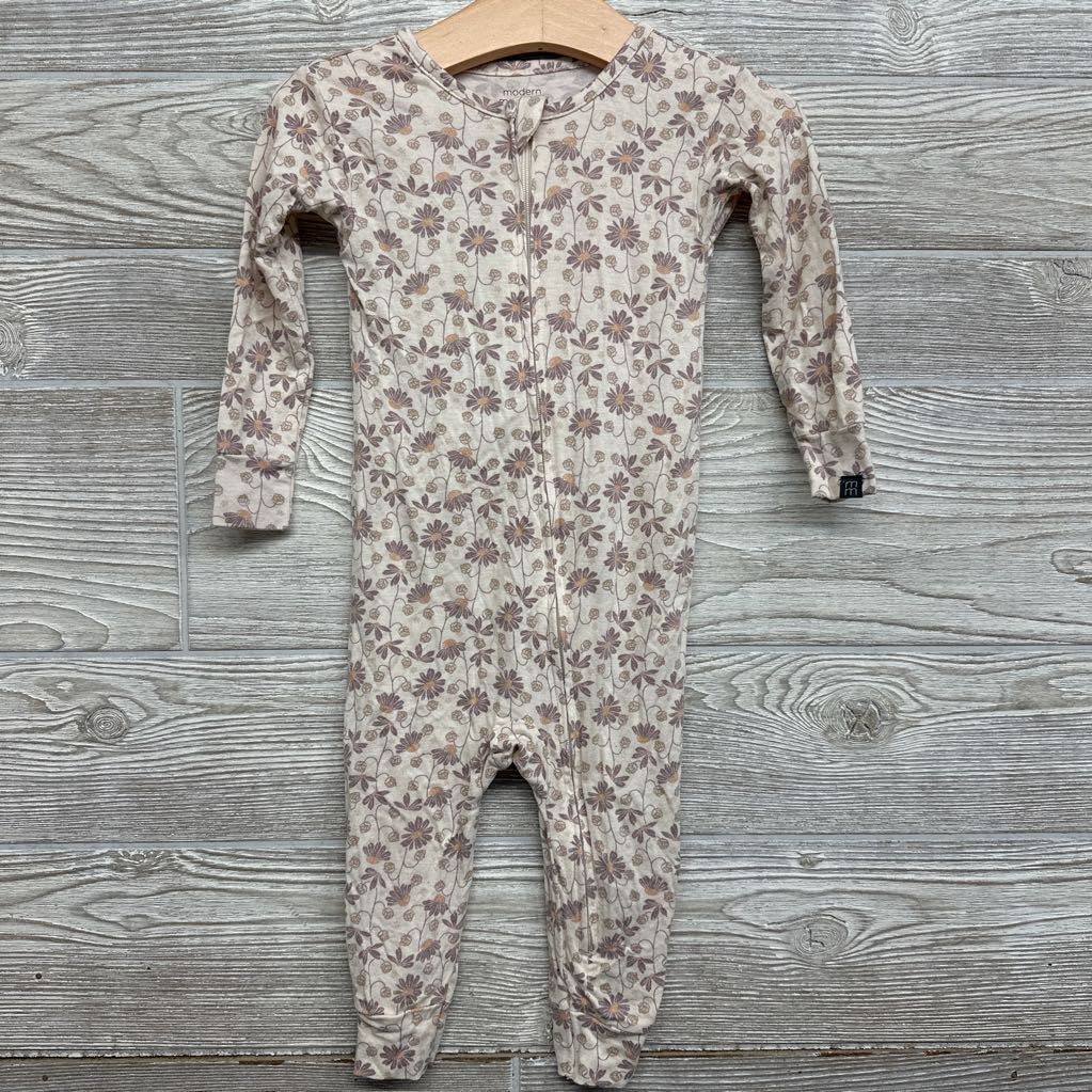 Footless Modal Sleeper Flowers 18M