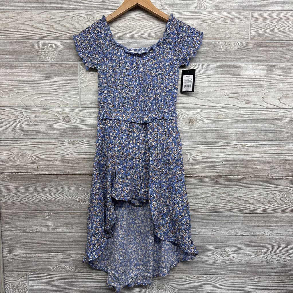 NEW Smocked Maxi Romper Flowers 7-8