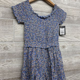 NEW Smocked Maxi Romper Flowers 7-8
