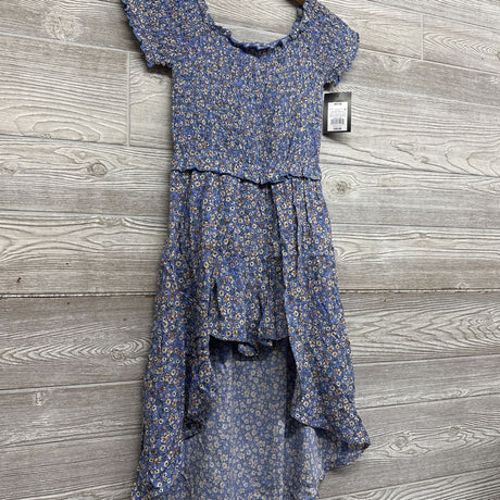 NEW Smocked Maxi Romper Flowers 7-8