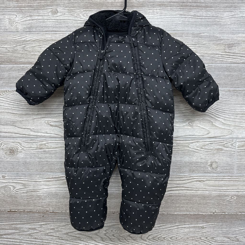 Puffer Snowsuit Polka Dots 0-6M