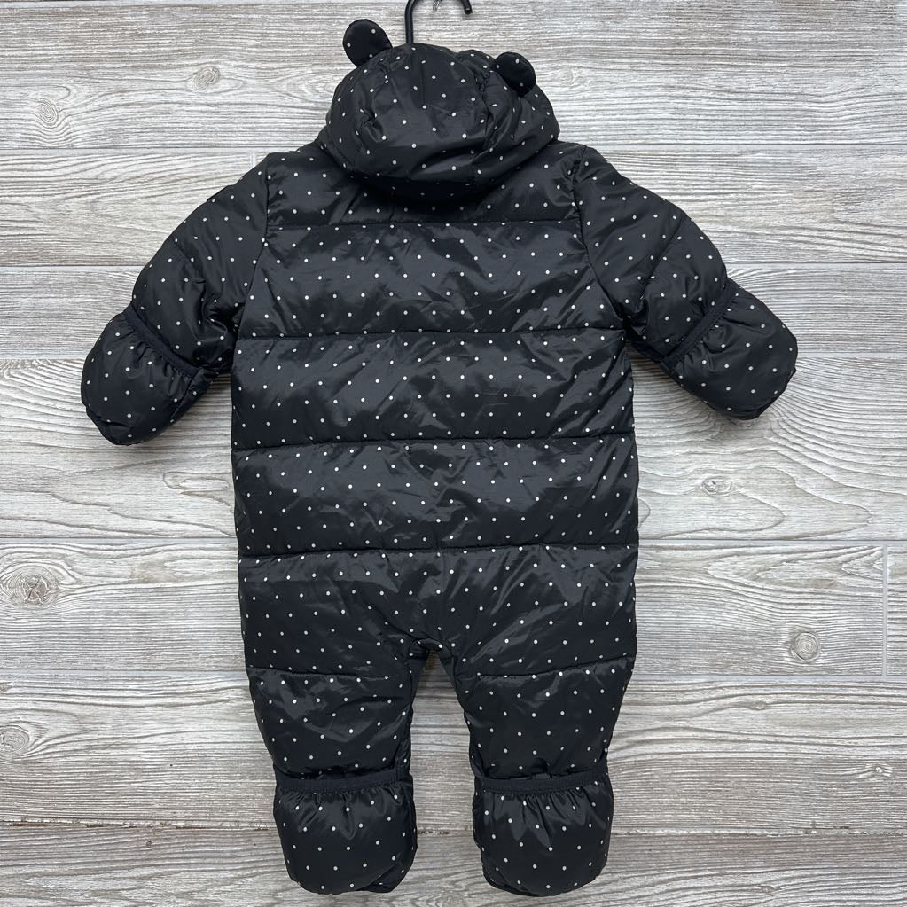 Puffer Snowsuit Polka Dots 0-6M