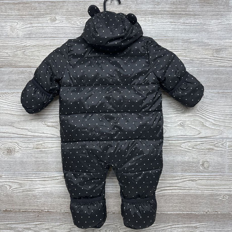 Puffer Snowsuit Polka Dots 0-6M