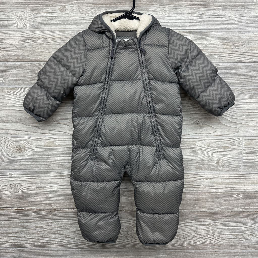 Puffer Snowsuit Chevron 6-12M