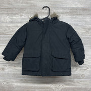 Winter Coat Faux Fur Hood 2t