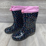 NEW Rain Boots Dots 2y