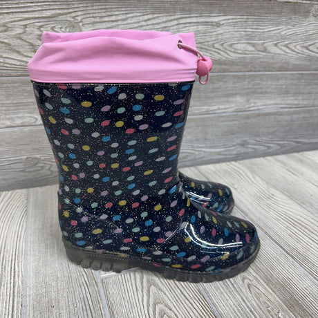NEW Rain Boots Dots 2y
