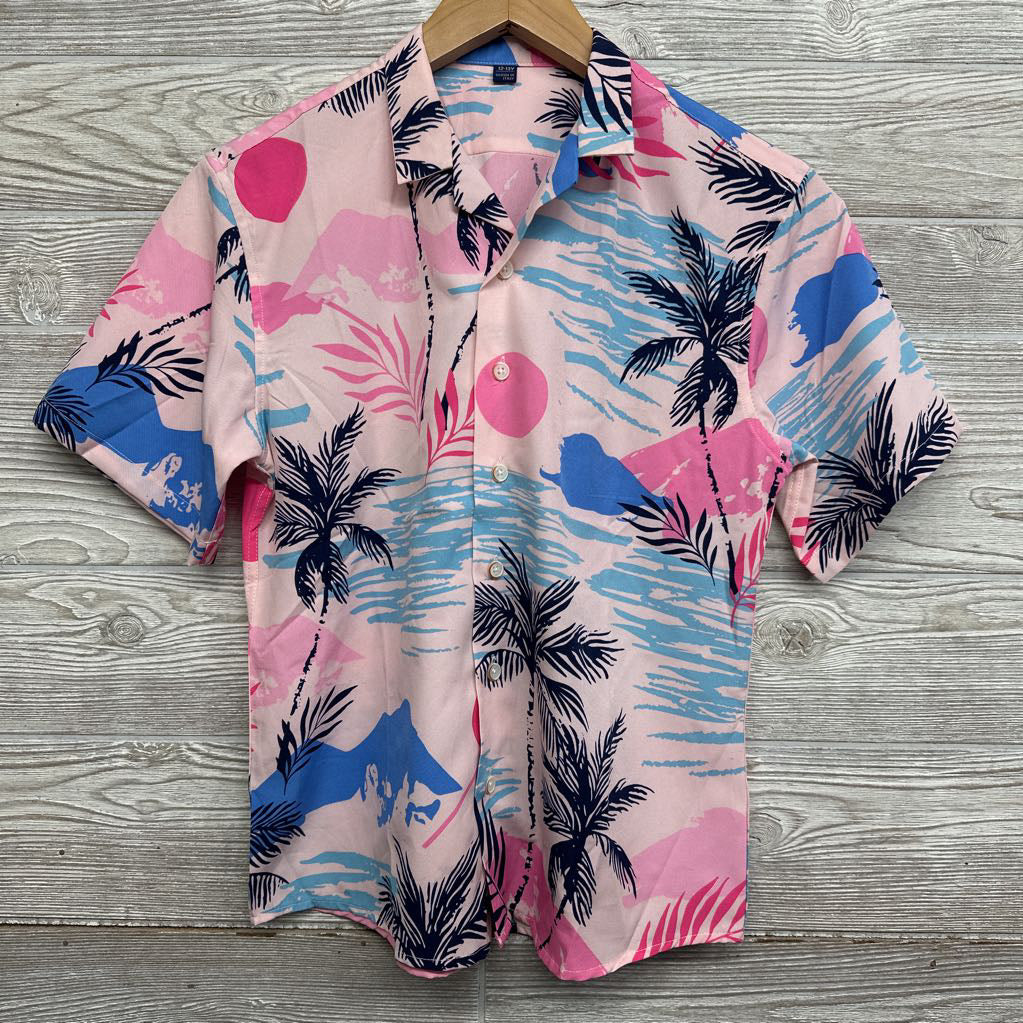 Button Up SS Shirt Palm Trees 12