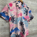 Button Up SS Shirt Palm Trees 12