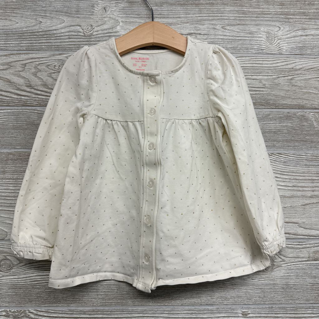 Button Up Shirt Dots 5t