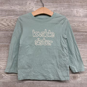 LS Shirt Loveable Sister 4t