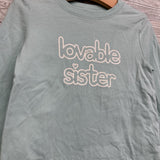 LS Shirt Loveable Sister 4t