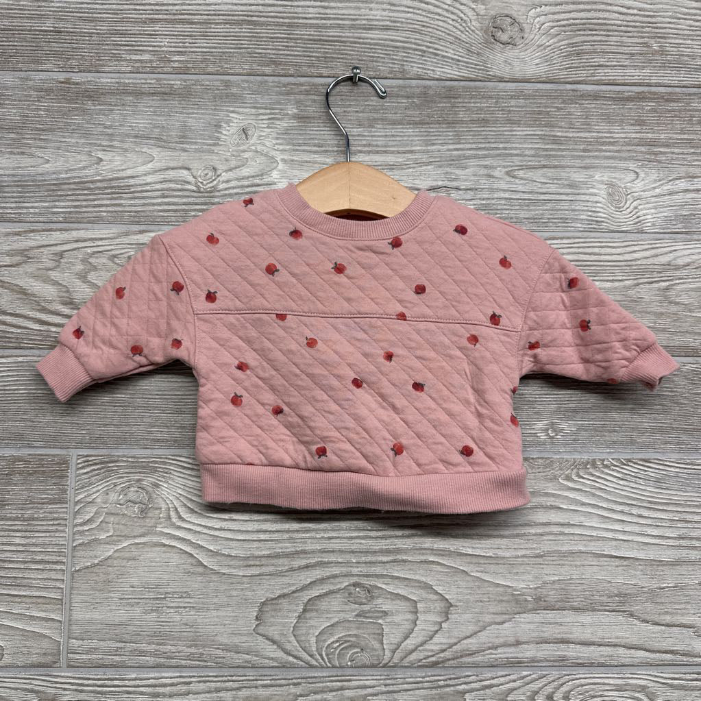 Quilted Crewneck Apples 3M