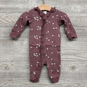 Ruffle Snap Coverall Flowers 3-6M