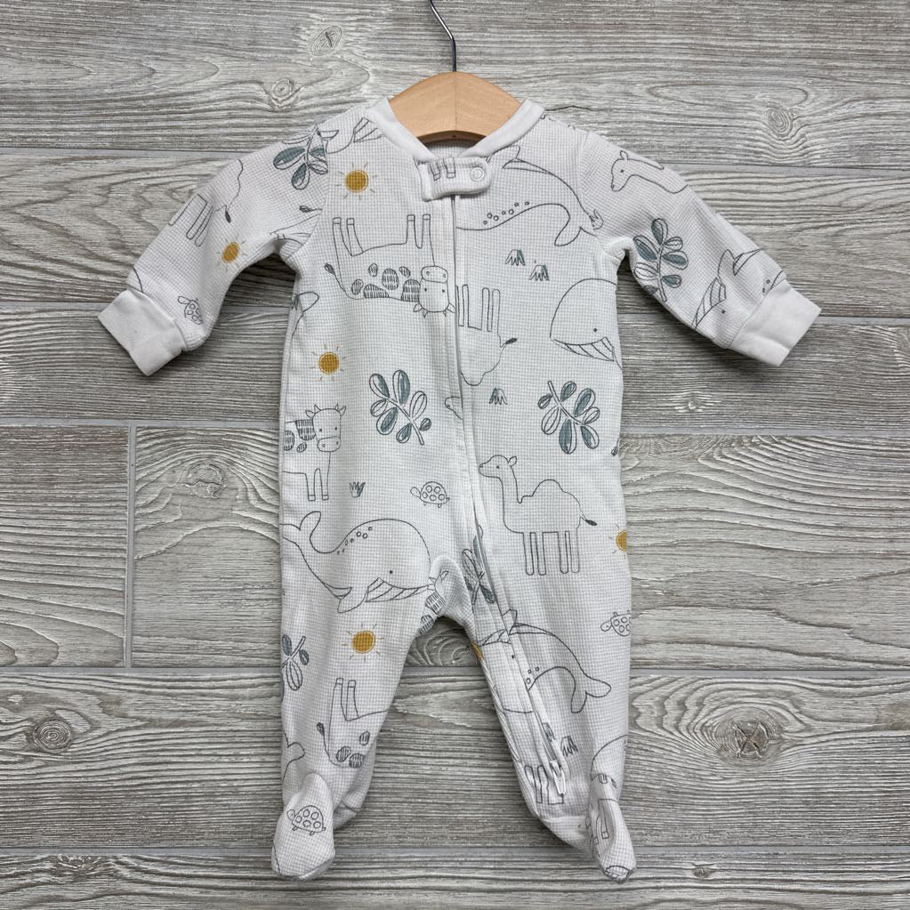 Waffle Knit Sleeper Animals 0-3M