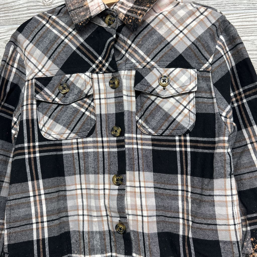 Plaid Tunic Bleach Stain 4t