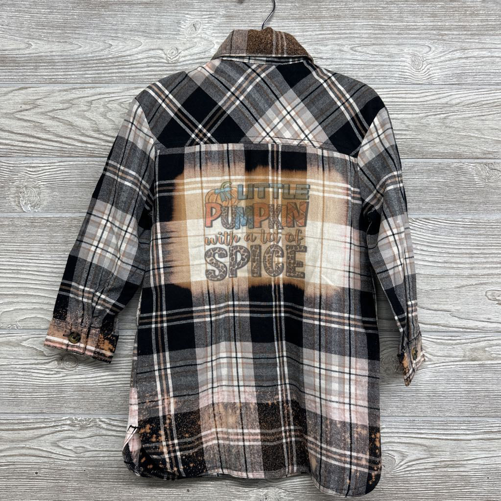 Plaid Tunic Bleach Stain 4t