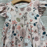 Flutter Sleeve Dress Flowers 2t