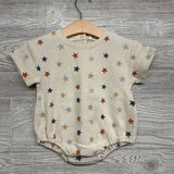 NEW Organic Bubble Suit Waffle Knit Stars 3-6M