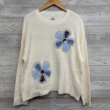 Sweater Emrboidered Flower Patch 14-16
