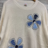 Sweater Emrboidered Flower Patch 14-16