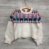 Sweater Peace Signs & Bows 4-5