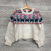 Sweater Peace Signs & Bows 4-5