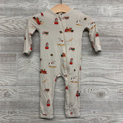 Bamboo Coverall Penguin, Train, Horse 3-6M