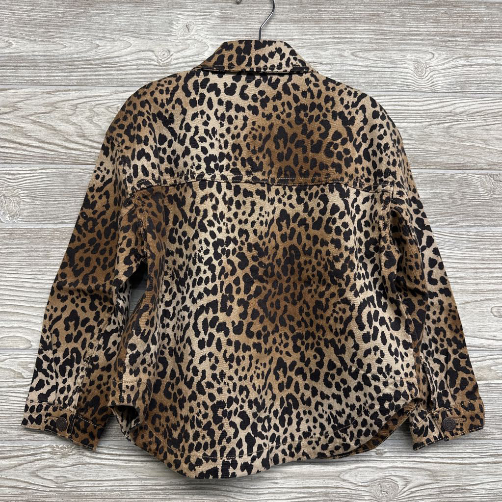 NEW Denim Jacket Animal Print 6-7