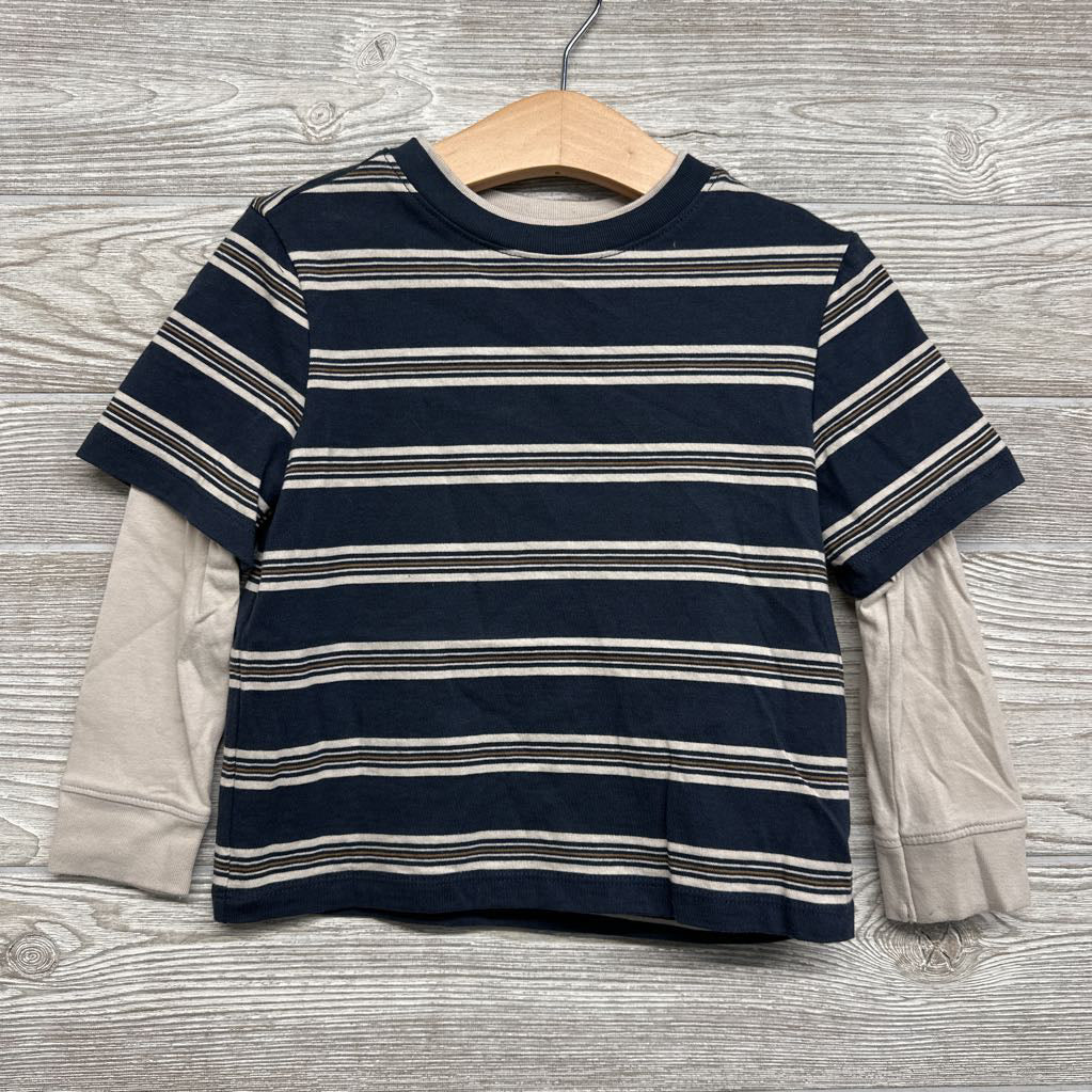 LS Shirt Stripes 3t