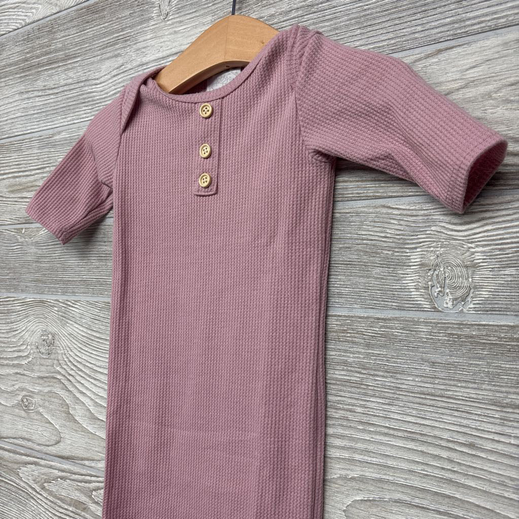 Waffle Knit Gown 0-3
