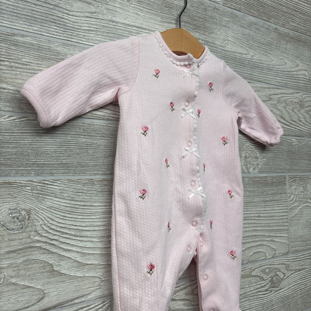 Snap Outfit Embroidered Flowers 3M