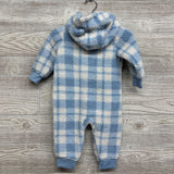 Baby Bear Sherpa Coverall Plaid 9M