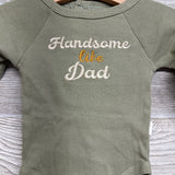 Ribbed LS Bodysuit Handsome Like Dad 6-9M
