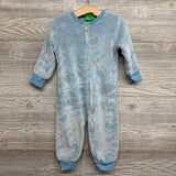 Cookie Monster Plush Footless Sleeper 2t