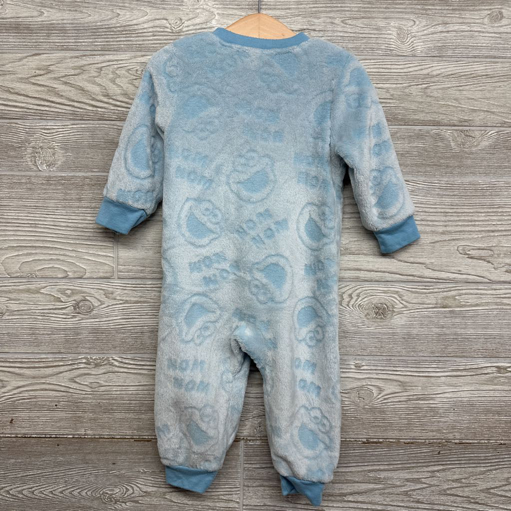 Cookie Monster Plush Footless Sleeper 2t