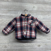 Plaid Shacket Love All 12M