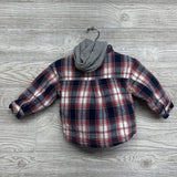 Plaid Shacket Love All 12M