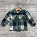 Fleece Plaid Button Up Shirt 6M