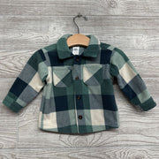 Fleece Plaid Button Up Shirt 6M