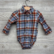 Plaid Button Up Bodysuit 18M