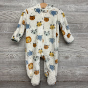 Plush Coverall Animals 3-6M